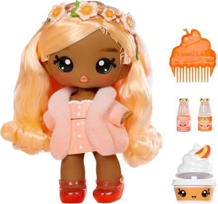 Yummiland Large Doll Piper Peach with Lip Gloss Pet